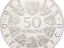 50 Schilling Silbermünzen Österreich 1974-1978