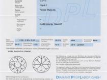 Diamant und Brillant 0,27 Carat mit Zertifikat DPL-TV896