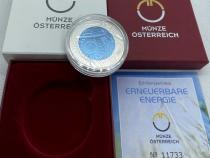 25 Euro Niob Silber Österreich 2010 Erneuerbare Energie
