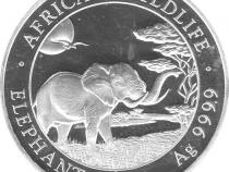 Somalia Elefant 5 Unzen Silber 2019