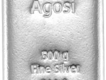 Silberbarren 500 Gramm Agosi
