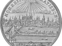 Altdeutschland Regensburg Carl VI Stadtansicht 1711-1740