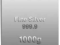 Silberbarren 1000 Gramm Niue Stone X