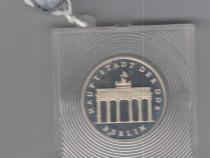 DDR 1987 5 Mark Silber Gedenkmünze Brandenburger Tor PP verplombt