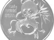 China Panda 1 Unze 1992 PP Silberpanda Coin Show Munich