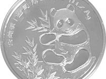 China Panda 1 Unze 1993 PP Silberpanda Coin Show Munich