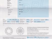 Diamant und Brillant 0,25 Carat mit Zertifikat DPL-TO667