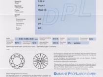 Diamant und Brillant 0,62 Carat mit Zertifikat DPL-TW-868