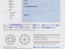 Diamant und Brillant 0,25 Carat mit Zertifikat DPL-TW-875