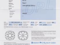 Diamant und Brillant 0,21 Carat mit Zertifikat DPL-TW880