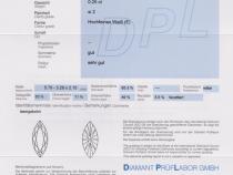 Diamant und Brillant 0,25 Carat mit Zertifikat DPL TW-883