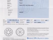 Diamant und Brillant 0,28 Carat mit Zertifikat DPL-TW-885