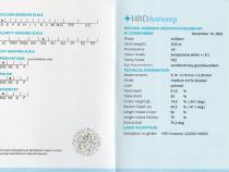 Diamant und Brillant 0,53 Carat mit Zertifikat HRD-220000190850