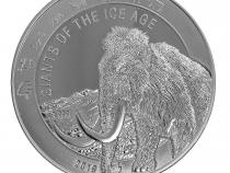 Giants of the Ice Age Silbermünzen 1 Unze Woolly Mammoth