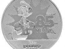 Disney Silbermünzen 85 Jahre Donald Duck 1 Unze 