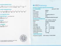 Diamant und Brillant 0,29 Carat mit Zertifikat HRD 210000229982