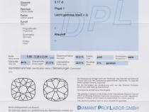 Diamant und Brillant 0,17 Carat mit Zertifikat Zertifikat DPL-TY150