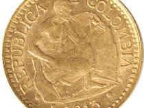 Kolumbien 5 Pesos Goldmünze 1913