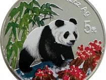 China Panda 1/2 Unze Silber 5 Yuan 1997 Farbe