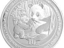 1 Unze China Panda 2008 Silbermünze Sonderausgabe