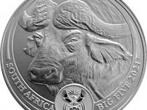 Südafrika 2021 Big Five Büffel 1 Unze Silber