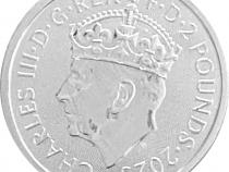 Britannia 1 Unze Silber 2023 Charles Krönung