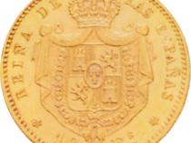 Spanien 10 Escudos Goldmünze Isabel II 1868