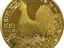 100 Euro Goldmünzen Österreich 2015 Wildtiere Auerhahn