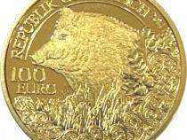 100 Euro Goldmünzen Österreich Wildtiere Sammlung Ente Fuch Auaerhahn Hirsch Wildschwein Gams