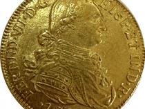 Kolumbien 8 Escudos Goldmünze JF Santa Fe Fernando VII 1809