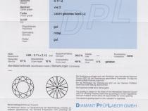Diamant und Brillant 0,17 Carat mit Zertifikat DPL-SA071