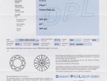 Diamant und Brillant 0,75 Carat mit Zertifikat DPL-TZ695