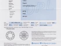 Diamant und Brillant 1,03 Carat mit Zertifikat DPL-TZ696