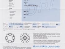Diamant und Brillant 1,04 Carat mit Zertifikat DPL-TZ697