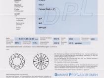 Diamant und Brillant 0,28 Carat mit Zertifikat DPL-TZ702