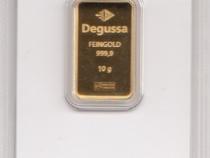 Goldbarren 10 Gramm Degussa