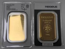 Goldbarren 50 Gramm Heraeus