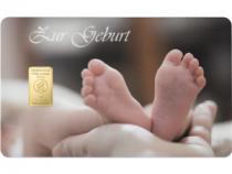 Goldbarren 1 Gramm Geburt
