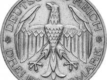 Jaeger 337 Weimarer Republik 3 Reichsmark Vereinigung Waldeck Preussen 1929
