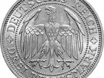 Jaeger 338 Weimarer Republik 3 Reichsmark Meissen 1929