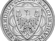 Jaeger 347 Weimarer Republik 3 Reichsmark Stadtbrand Magdeburg 1931