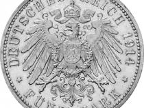 Jaeger 25 Anhalt 5 Mark Silberhochzeit 1914