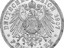Jaeger 83 Lübeck 5 Mark großes Wappen 1904-1913