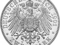 Jaeger 85 Mecklenburg Schwerin 2 Mark Friedrich Franz 1901