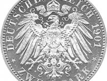 Jaeger 105 Preussen 2 Mark 200 Jahre Königreich 1901