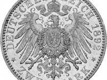 Jaeger 117 Reuss Linie Greiz 2 Mark Regierungsjubiläum 1892