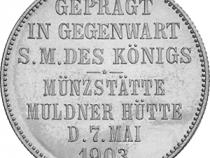 Jaeger 131 Sachsen 2 Mark Georg Münzbesuch 1903