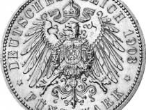 Jaeger 144 Sachsen Altenburg 5 Mark Regierungsjubiläum 1903