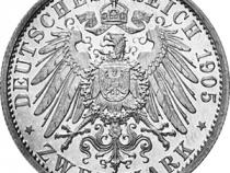 Jaeger 169 Schwarzburg Sondershausen 2 Mark Regierungsjubiläum 1905