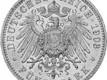Jaeger 158 Sachsen Weimar Eisenach 2 Mark Hochzeit 1903